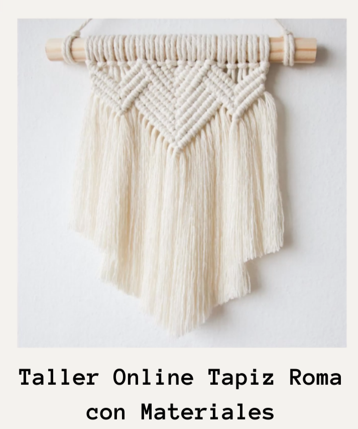Taller Online Tapiz Roma con Materiales